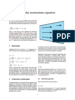 Cauchy Momentum Equation