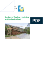 Design of Flexible Retaining Walls (Sheet-Piles) :: Lebanese University. Faculty of Engineering. Department-1