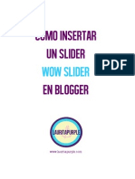 Como Insertar Wow Slider en Blogger