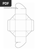 Heart Box Template US Letter