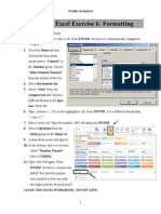 Microsoft Excel Exercise 6: Formatting: Nyamu Ogakhan