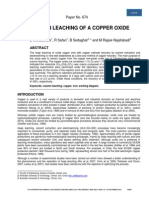 Column Leaching of A Copper Oxide Ore