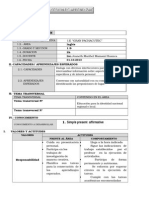 Sesion de Aprendizaje Primero Daily Routine