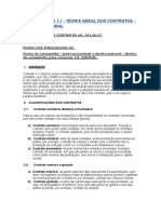 Aula 1.1 - Aula 1.1 - Teoria Geral Dos Contratos - Cristiano Sobral