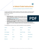 At T Mobility Device Unlock Code Instructions