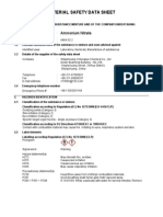 MSDS Ammonium Nitrate