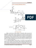 Velocity Triangles and Power Output by Elementary Theory