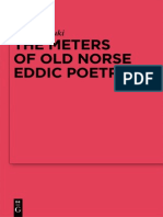 The Meters of Old Norse Eddic Poetry