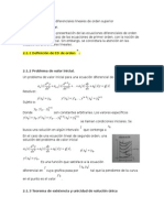 Ecuaciones Diferenciales Lineales de Orden Superior