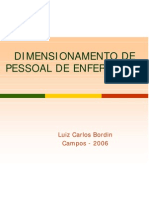 Dimensionamento de Pessoal de Enfermagem