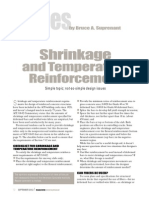 Shrinkage and Temperature Reinforcement