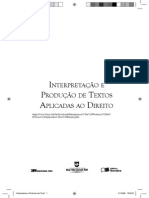 Livro Interpretação e Produção de Textos Aplicadas Ao Direito