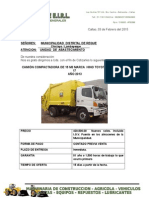 Camion Compactador Hino Reque