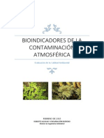 Trabajo Bioindicadores de La Contaminación Atmosférica. Robero Aguilar y Encarnación Moreno