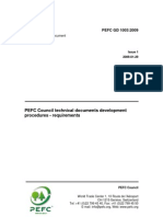 PEFC GD 1003:2009 - PEFC Council Technical Documents Development Procedures - Requirements