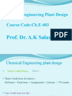 Chemical Engineering Plant Design