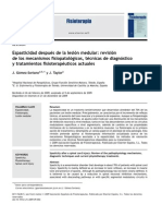 2010 Espasticidad Después de La Lesión Medular, Revisión de Los Mecanismos Fisiopatológicos, Técnicas de Diagnóstico y Tratamientos Fisioterapéuticos Actuales