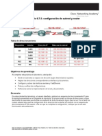 Práctica de Laboratorio 6.7.5: Configuración de Subred y Router