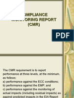 Compliance Monitoring Report CMR 