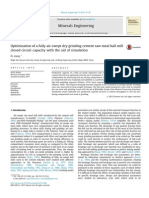 Optimization of A Fully Air-Swept Dry Grinding Cement Raw Meal Ball Mill Closed Circuit Capacity With The Aid