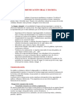 Tema 2: La ComunicaciÓn Oral y Escrita