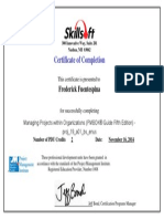 Certificate of Completion: Frederick Fuentespina