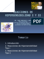 Reacciones de Hipersensibilidad I y II