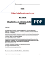 Financial Management - Financial Statements Analysis Notes