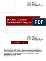 BCA 101: Computer Fundamental & Programming: Department of Computer Science & Applications 1