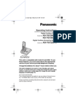 Panasonic Kxtg7200 User Manual