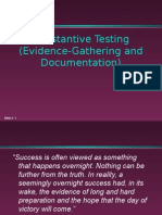 Audit Evidence and Documentation