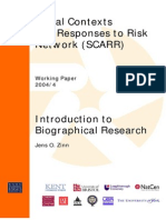 Introduction Biographical Research