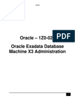 Oracle - 1Z0-027 Oracle Exadata Database Machine X3 Administration