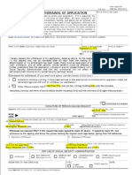 Example Social Security Form SSA 521 Request For Withdrawl