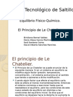 El Principio de Le Chatelier