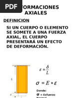 Deformaciones Axiales