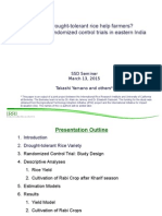 How Does Drought-Tolerant Rice Help Farmers? Evidence From Randomized Control Trials in Eastern India