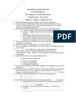 Information Systems (E412) Dr. Khaled Morsy 4 Computer & Communications Second Term: 2013-2014 Chapter 2 - Sheet 3 (Pages 25-36)