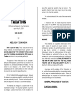 Taxation Law Reviewer by Abelardo Domondon