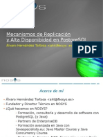 Replicacion y Alta Disponibilidad en Postgresql