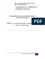 La Comunicación. Interpersonal Redes y Barreras.