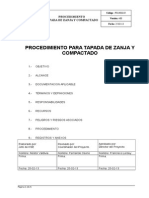 Po-Hse-05 Procedimiento Tapado de Zanja y Compactado