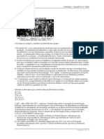 Exercícios de Primeira Guerra Mundial e Revolução Russa