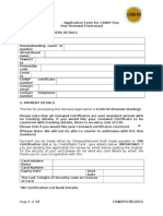 Renewal Form For CSWIP 5 Year Renewal (Overseas) No Logbook