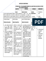 Matriz de Consistencia Análisis Comparativo Entre Los Sistemas Dual y Con Aislamiento Sísmico en La Base para Una Clínica de 10 Pisos en La Ciudad de Arequipa