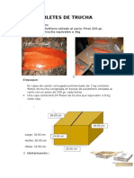 Filetes de Trucha Medidas PLATEADAS