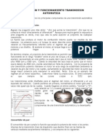 Descripción y Funcionamiento Transmision Automatica