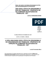 A CIPA Analisada Sob A Ótica Da Ergonomia