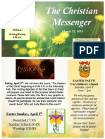 The Christian Messenger: March 22, 2015