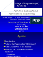 Overview of Petroleum Refining I